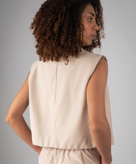 Chaleco Emily Beige