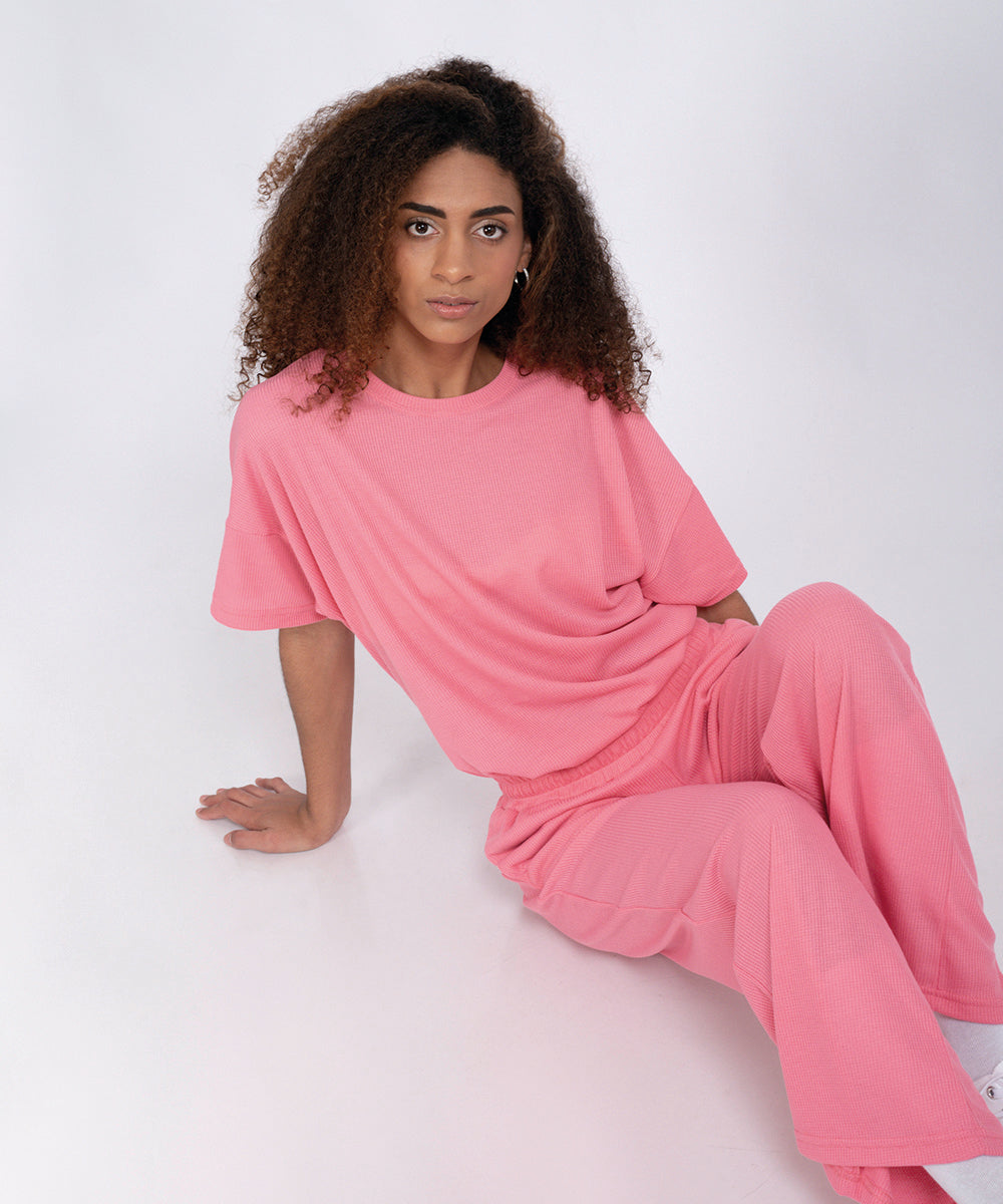 Set Chloe Rosa - Polo Oversized + Pant