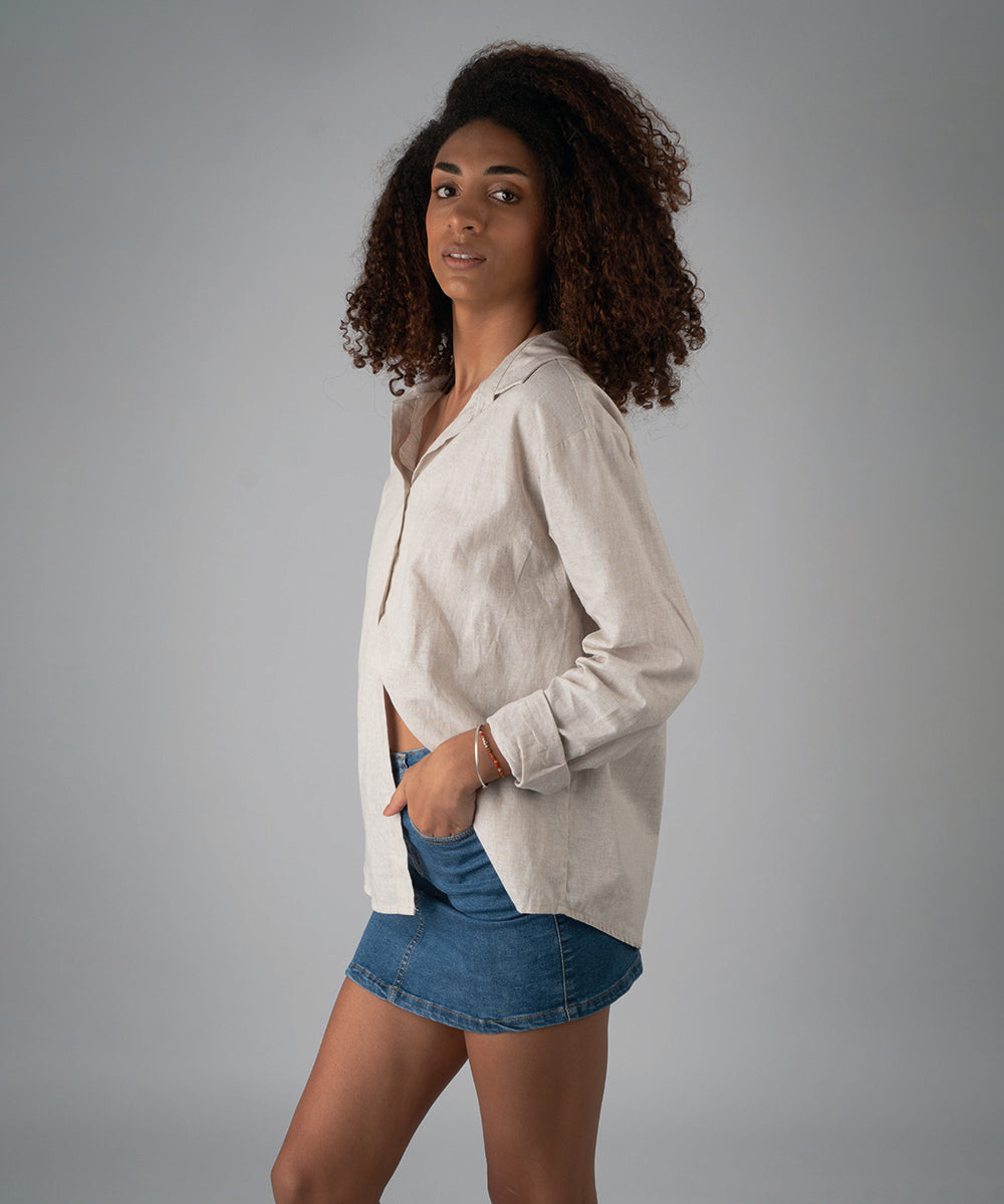 Camisa Andra Beige