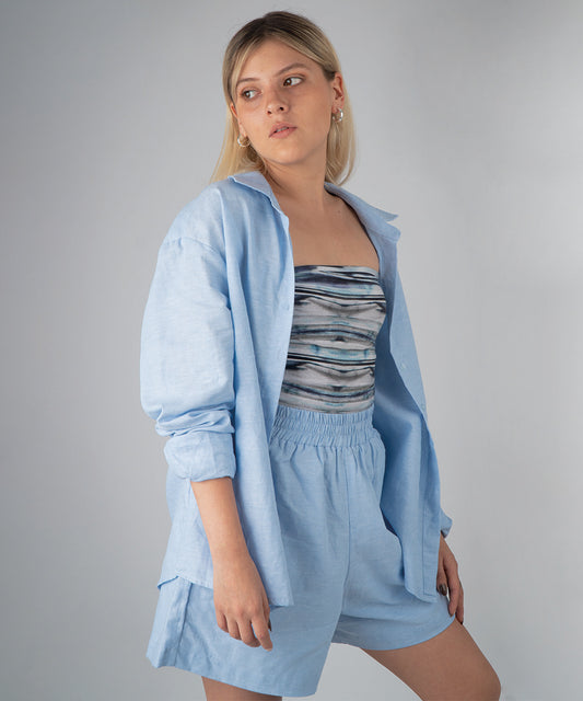 Set Andra Bleu Clair - Camisa + Short