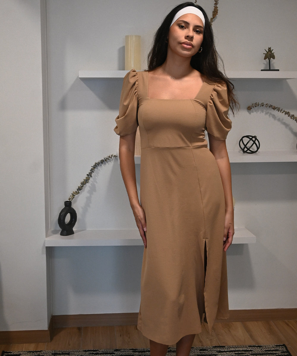 Vestido Olivia Caqui