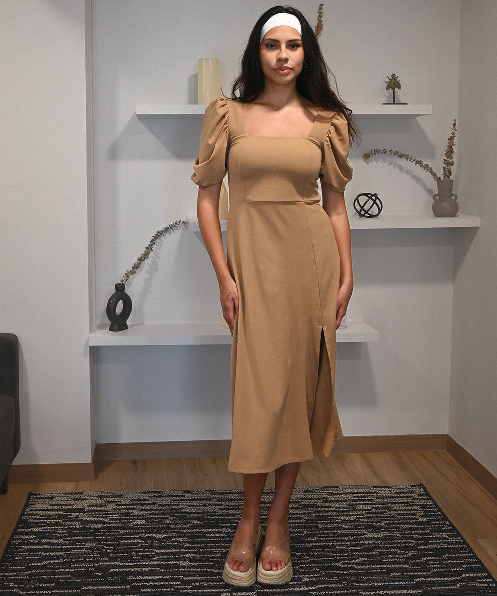 Vestido Olivia Caqui