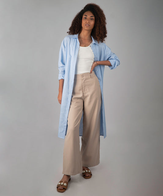 Maxi Camisa Vittoria Bleu Clair