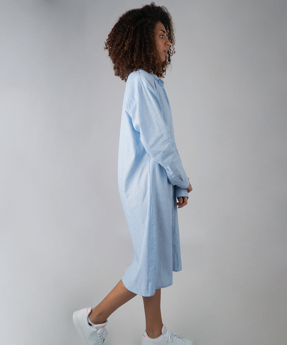 Maxi Camisa Vittoria Bleu Clair