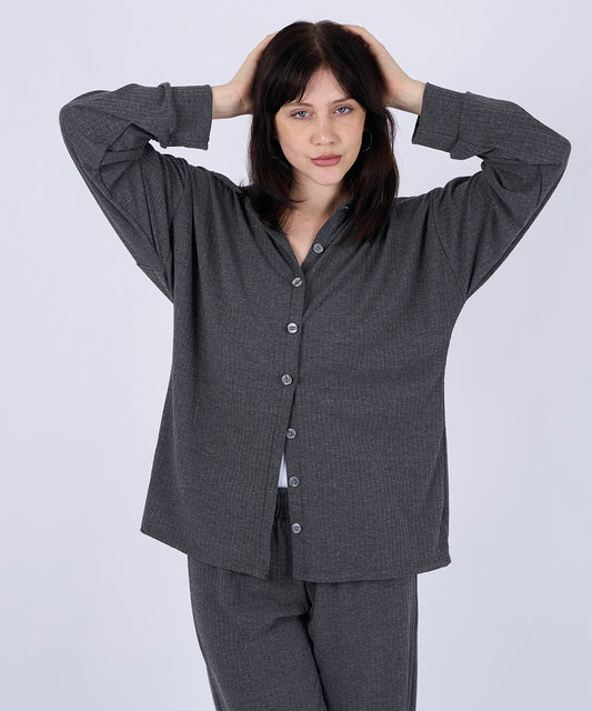 Camisa Renee Rib Gris