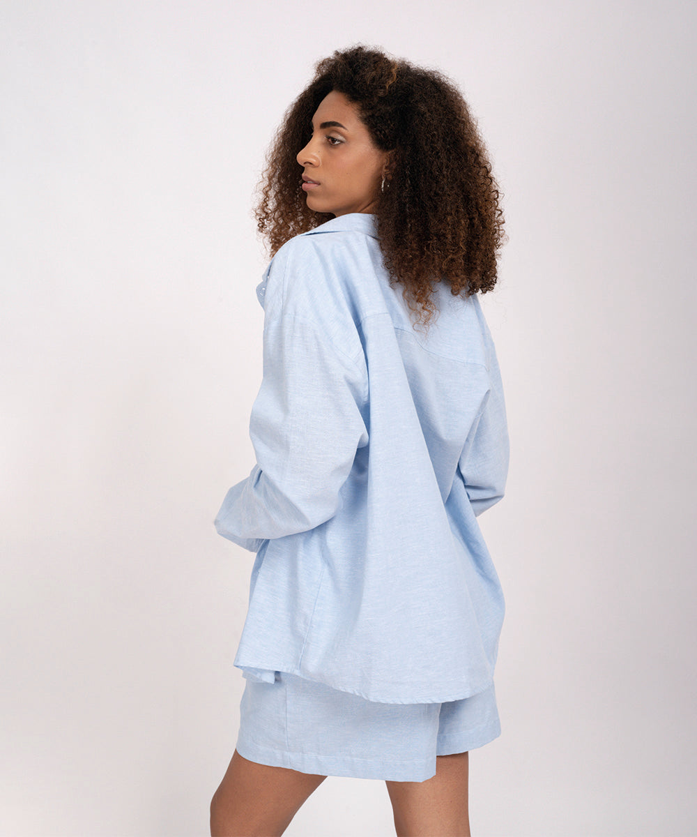 Set Andra Bleu Clair - Camisa + Short