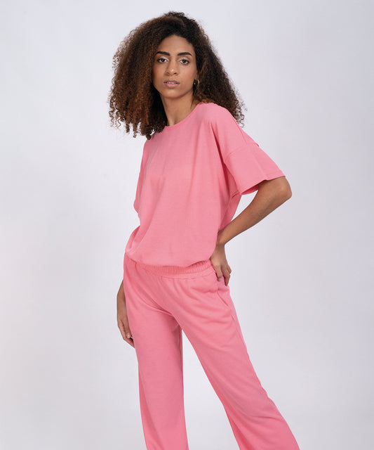 Set Chloe Rosa - Polo Oversized + Pant