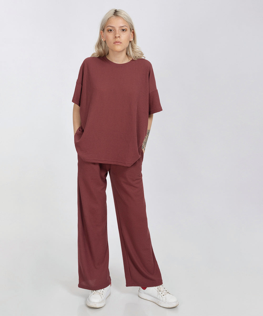 Set Chloe Vino - Polo Oversized + Pant