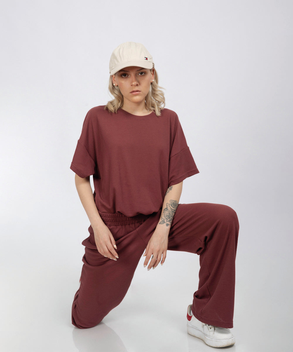 Set Chloe Vino - Polo Oversized + Pant