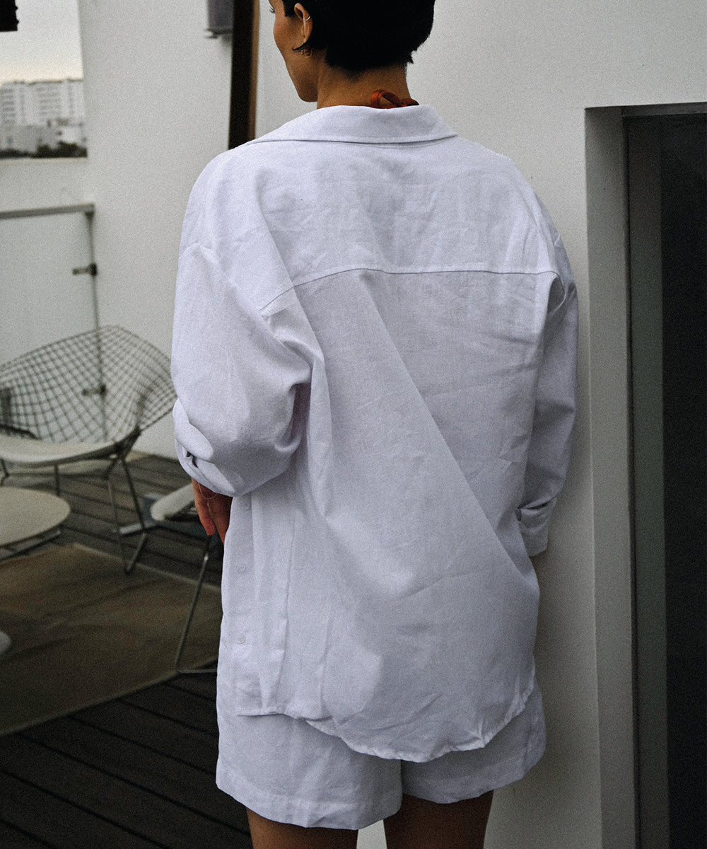 Set Andra White - Camisa + Short